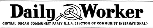 Daily Worker masthead
