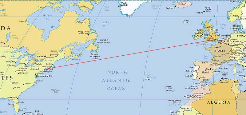 direction of north american plate