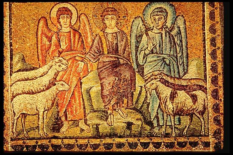 Christ the Judge Separating the Sheep from the Goats 6th-cent mosaic from Ravenna